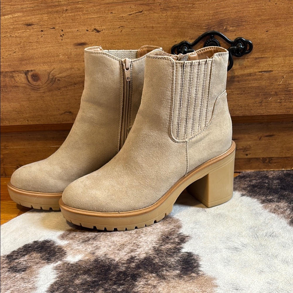 Tan Suede Ankle Boots